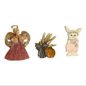 3 Cute Holiday/Seasonal Brooches/Pins